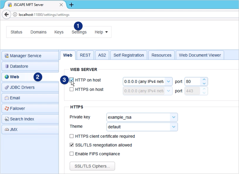 set up http file transfer