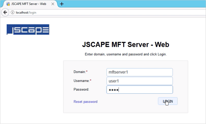 JSCAPE MFT Server Web