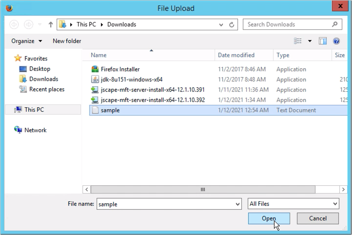 file upload